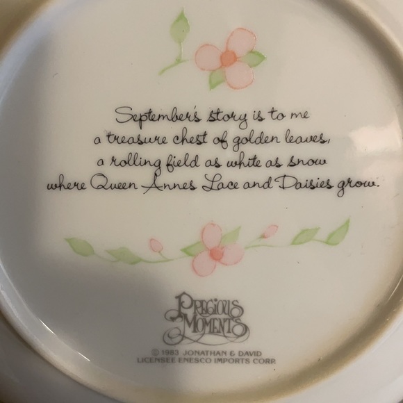Precious Moments ‘September’ Plate - Picture 4 of 5